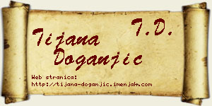 Tijana Doganjić vizit kartica
